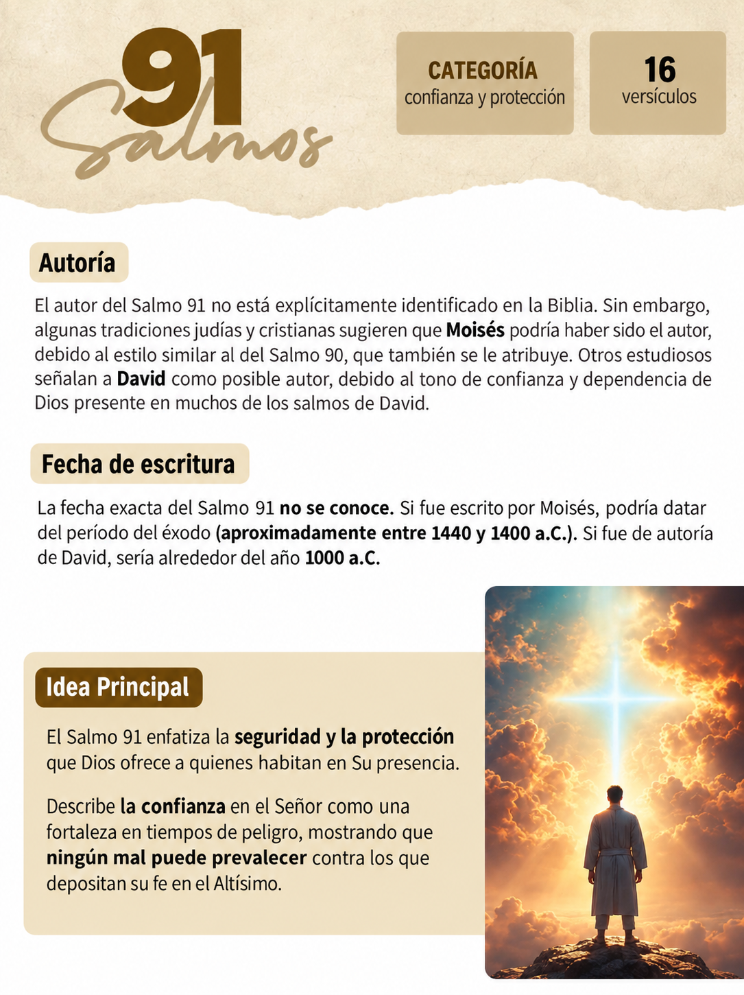 Ejemplo del material de estudio sobre el Salmo 91
